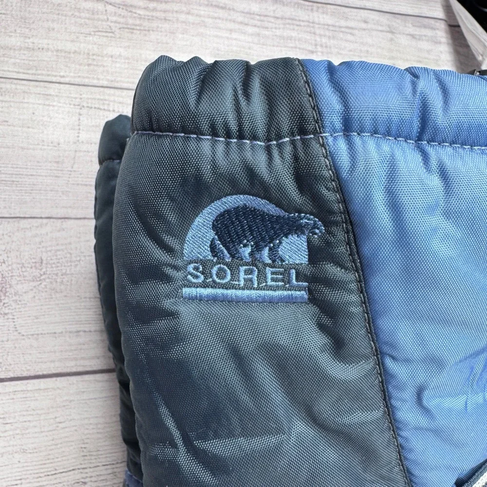 Sorel Cub Kids Blue Navy Waterproof Insulated Winter Snow Boots‎ Size 5